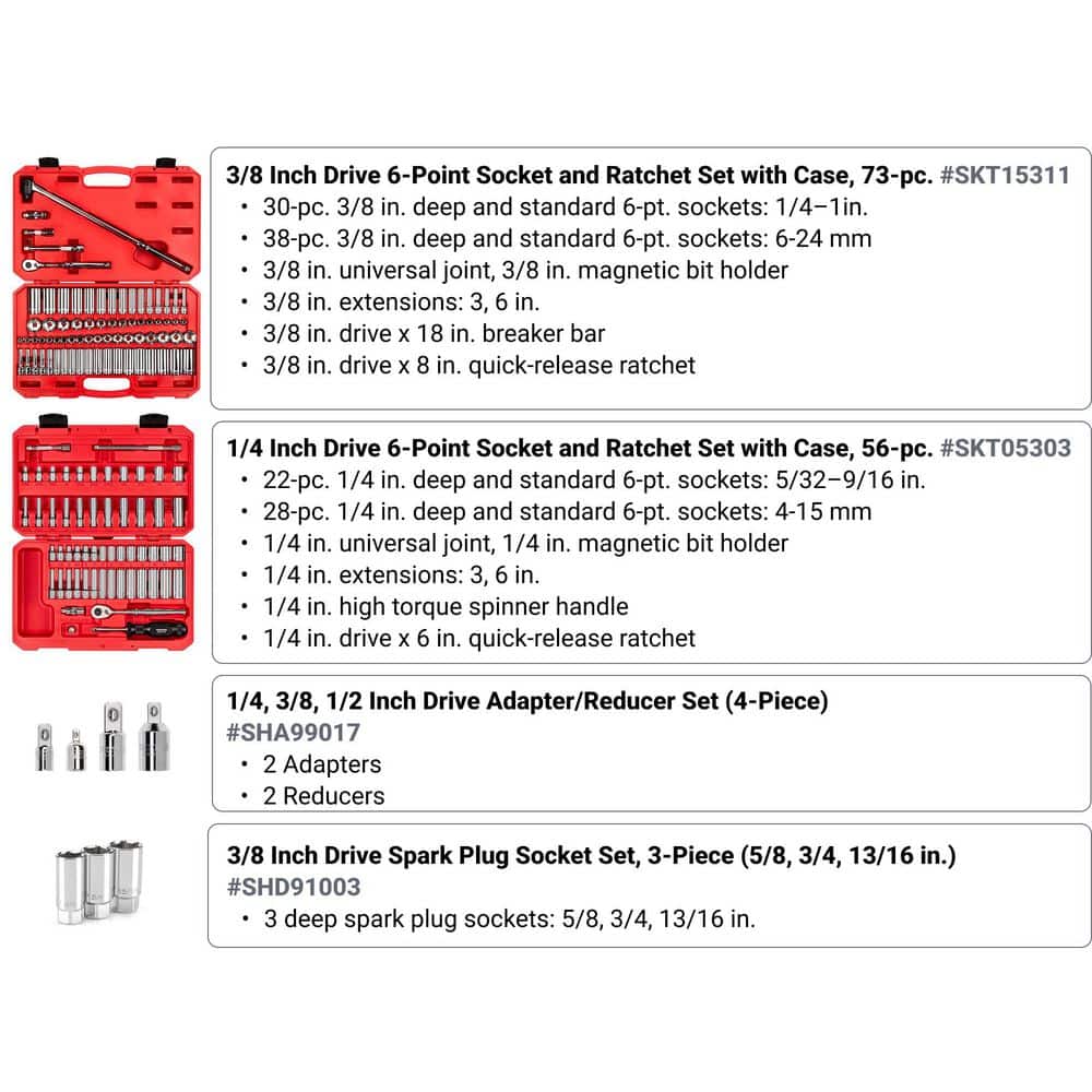 TEKTON Small Engine Repair Bundle (324-Piece) (2)