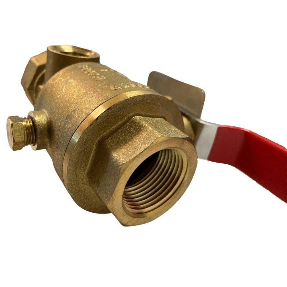 CMI inc 1-1/4 in. Brass Test and Drain Valve Fitting (3)