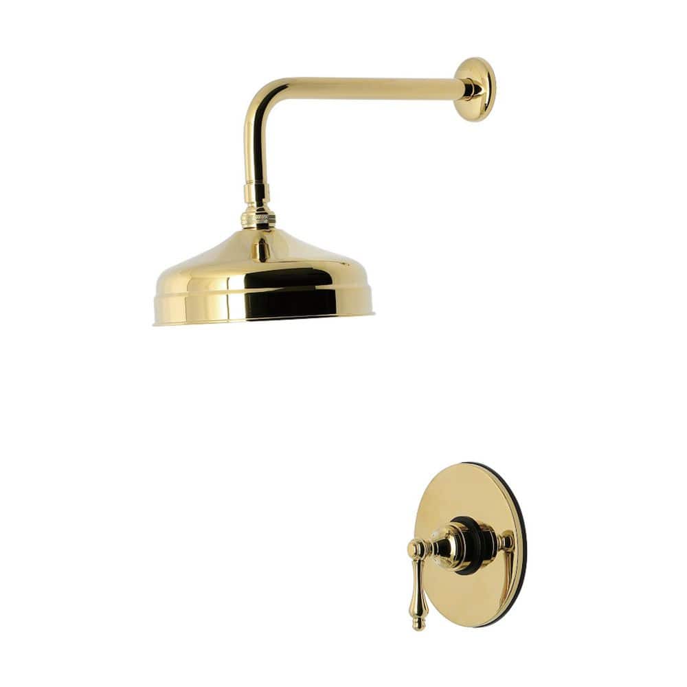 Kingston Brass Restoration 1-Handle 1-Spray Shower Faucet 1.8 GPM in Polished Brass (1)