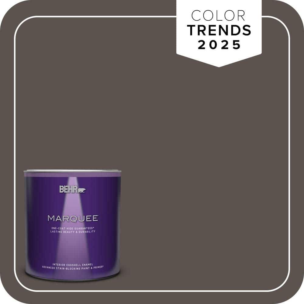 BEHR MARQUEE 1 qt. #MQ2-54 Gardeners Soil One-Coat Hide Eggshell Enamel Interior Paint & Primer