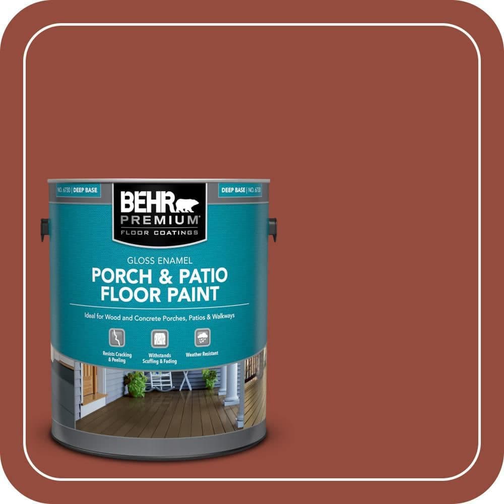 BEHR PREMIUM 1 gal. #S-H-200 New Brick Gloss Enamel Interior/Exterior Porch and Patio Floor Paint