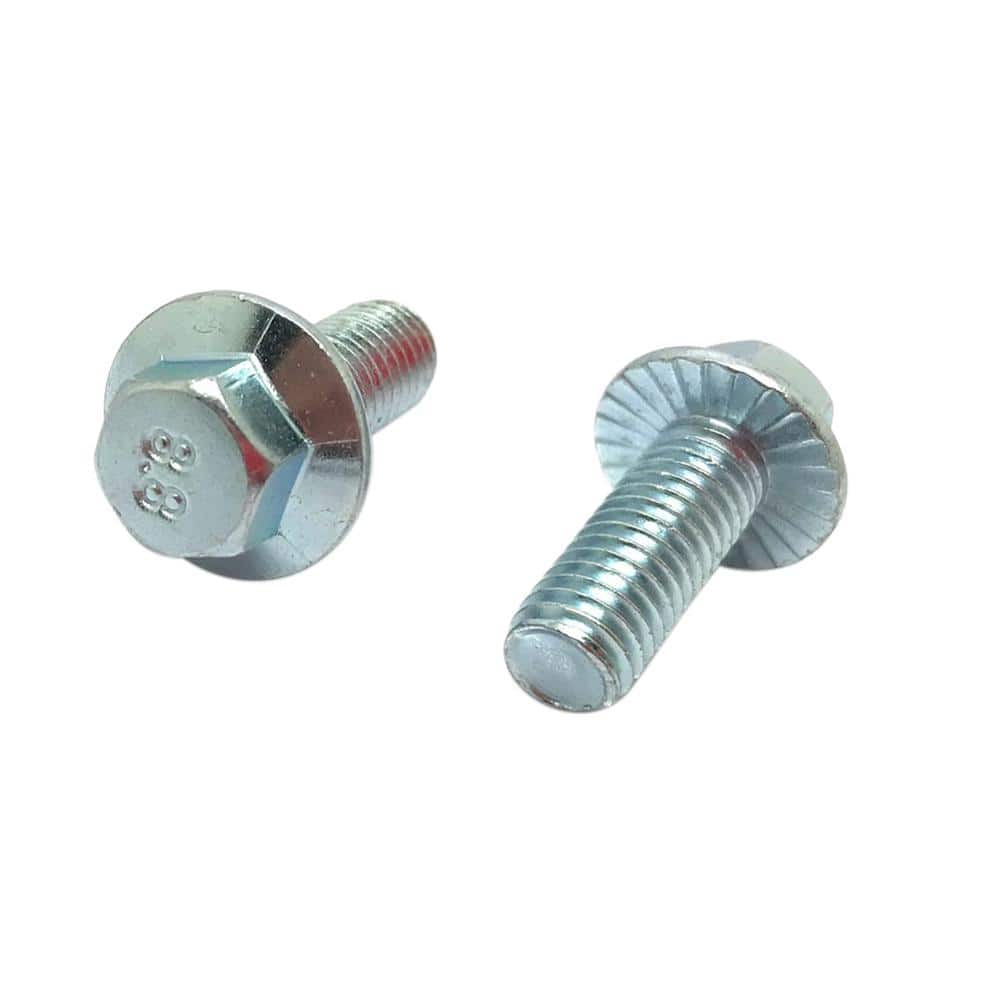Everbilt M6-1.0x20mm Zinc Hex Head External Hex Drive Flange Bolt 2-Pieces