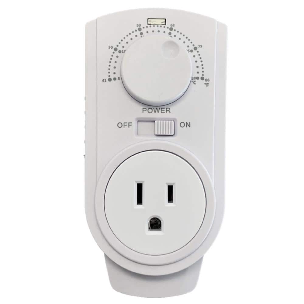 Wexstar Plug In Thermostat for Portable Heaters and Air Conditioners (2)