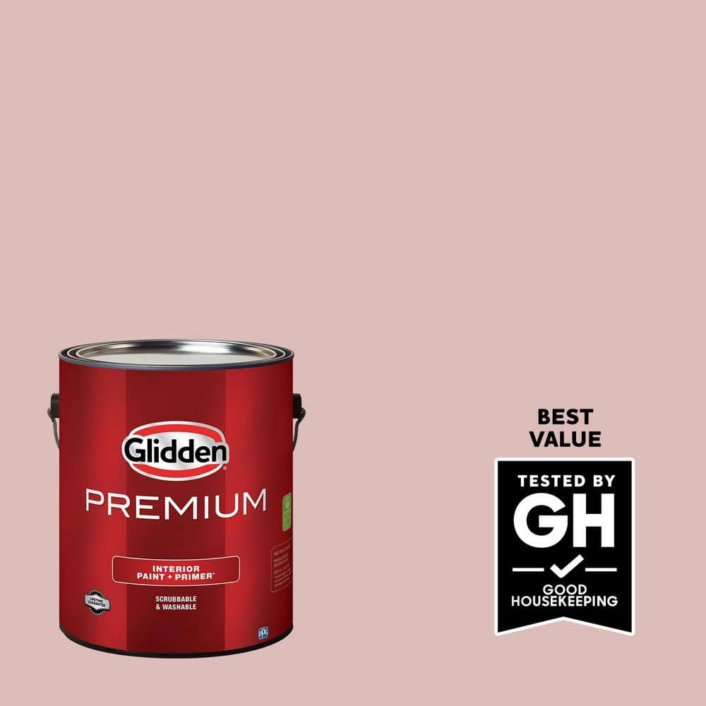 Glidden Premium 1 gal. PPG1052-3 Strawflower Eggshell Interior Paint