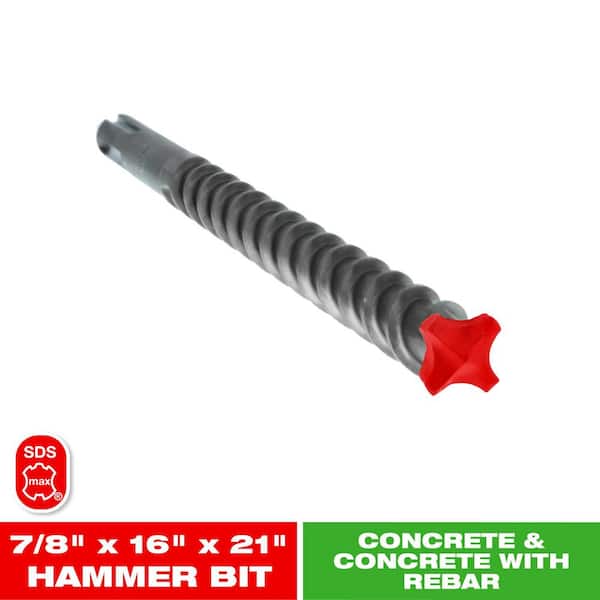 DIABLO 7/8 in. x 16 in. x 21 in. Rebar Demon SDS-Max 4-Cutter Full Carbide Head Hammer Drill Bit (2)