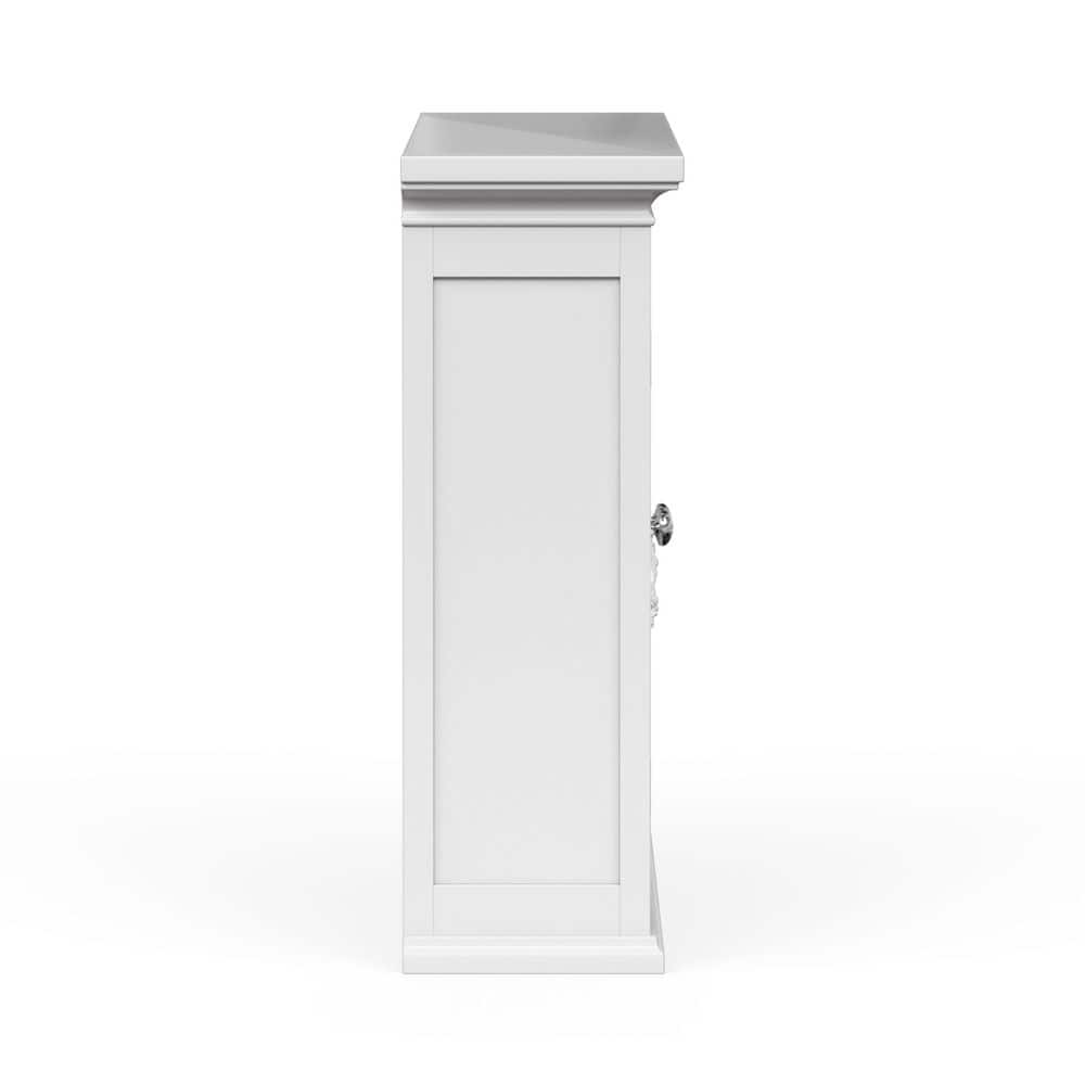 Teamson Home Versailles 22 in. W x 23.75 in. H x 8 in. D Removable Wall Cabinet in White (2)