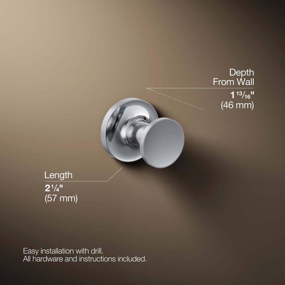 KOHLER Purist Single Robe Hook (4)