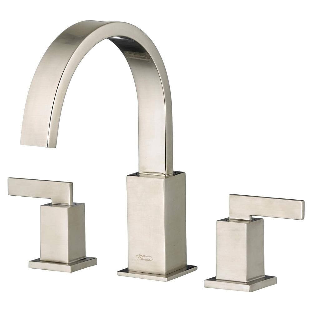 American Standard Times Square 2-Handle Deck-Mount Roman Tub Faucet for Flash Rough-in Valves in Brushed Nickel (3)