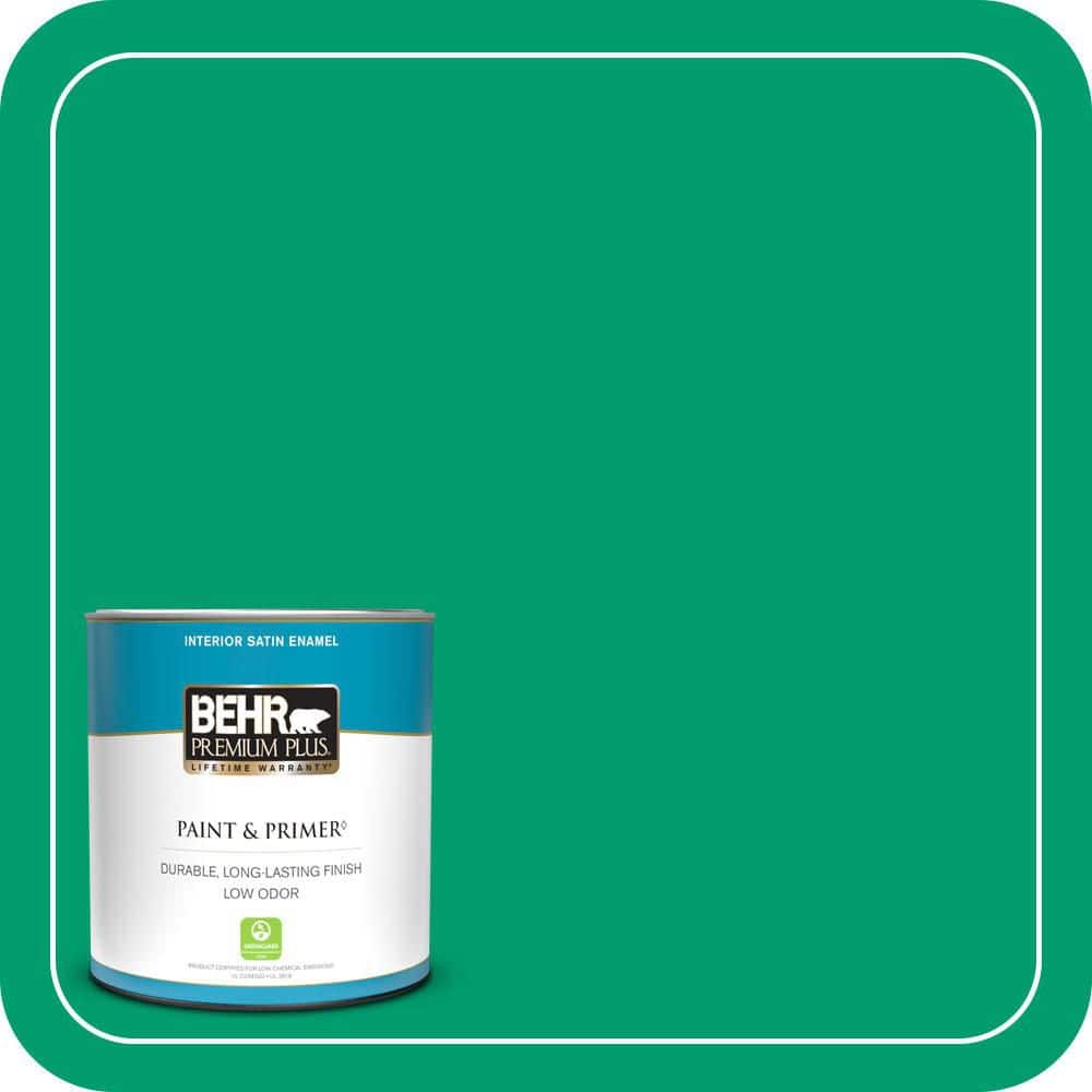 BEHR PREMIUM PLUS #S-G-460 Mint Sprig Enamel Low Odor & Primer