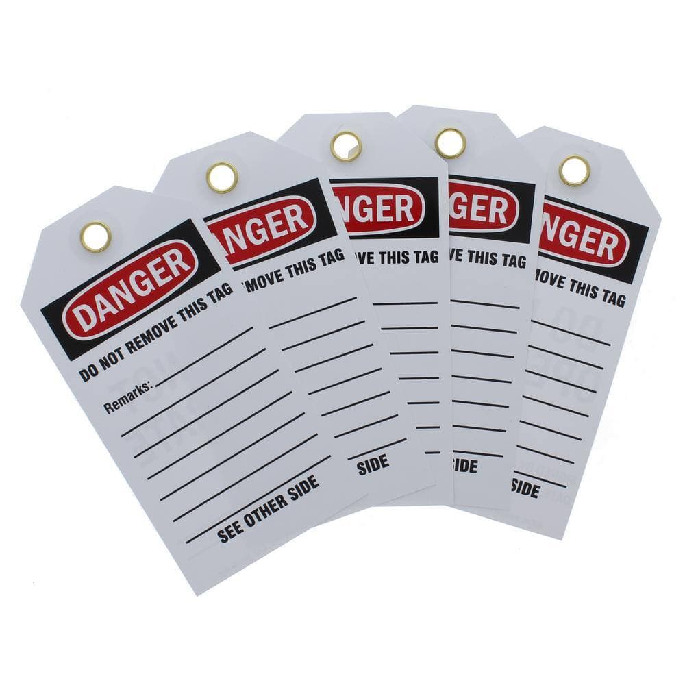 IDEAL 5/Card Lockout Tag, Heavy-Duty, Do Not Operate (3)