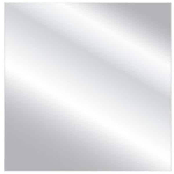 Glacier Bay 36 in. W x 36 in. H Frameless Rectangular Polished Edge Bathroom Vanity Mirror in Silver