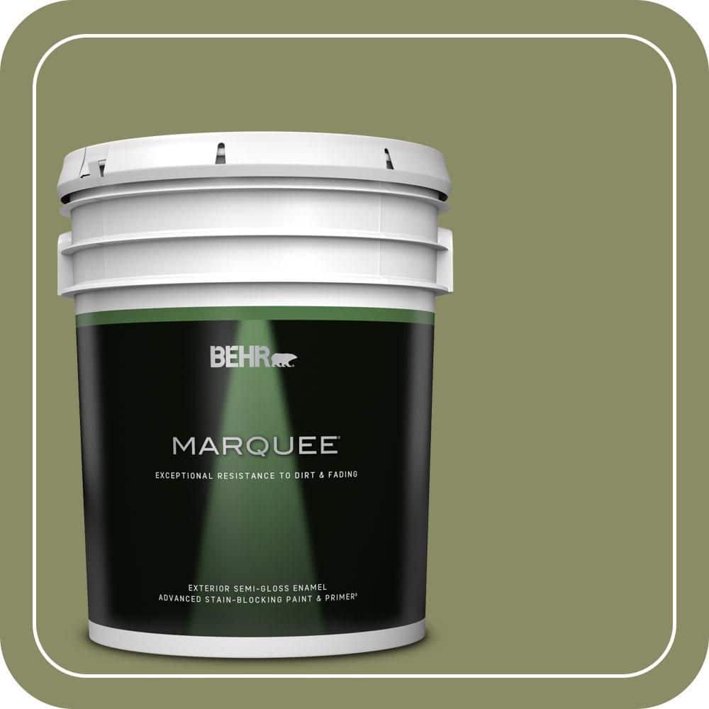BEHR MARQUEE 5 gal. #S360-5 Yogi Semi-Gloss Enamel Exterior Paint & Primer