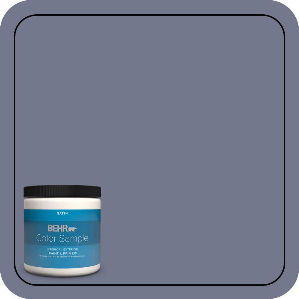 BEHR PREMIUM PLUS 8 oz. #S550-5 Fantasia Satin Enamel Interior/Exterior Paint & Primer Color Sample
