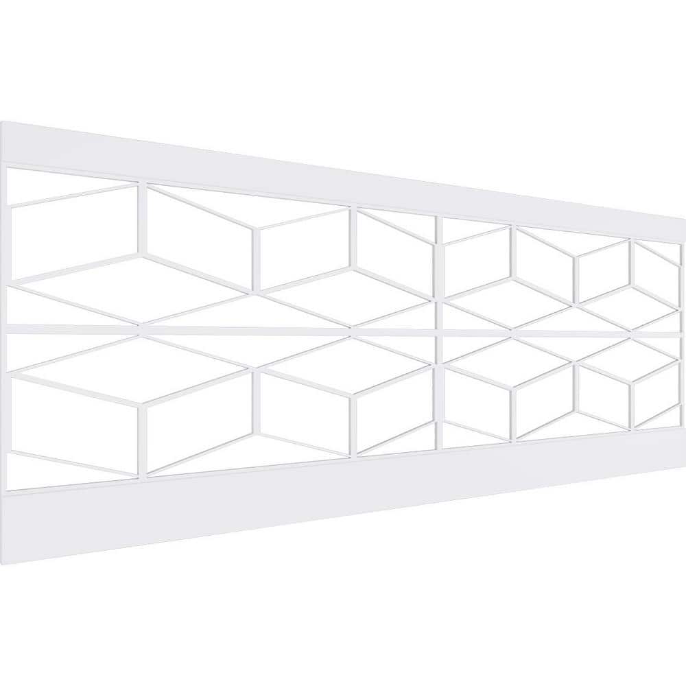 Ekena Millwork 36 in. H x 94-1/2 in. W 23.64 sq. ft. Pueblo PVC Wainscot Paneling Kit (1)