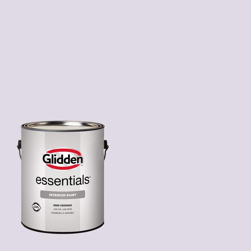 Glidden Essentials 1 gal. PPG1175-2 Pale Orchid Eggshell Interior Paint (2)