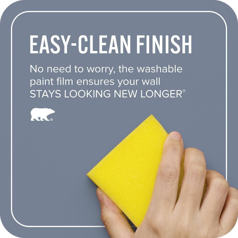 BEHR ULTRA 1 gal. #PPU15-07 Tranquil Pond Extra Durable Flat Interior Paint & Primer (4)