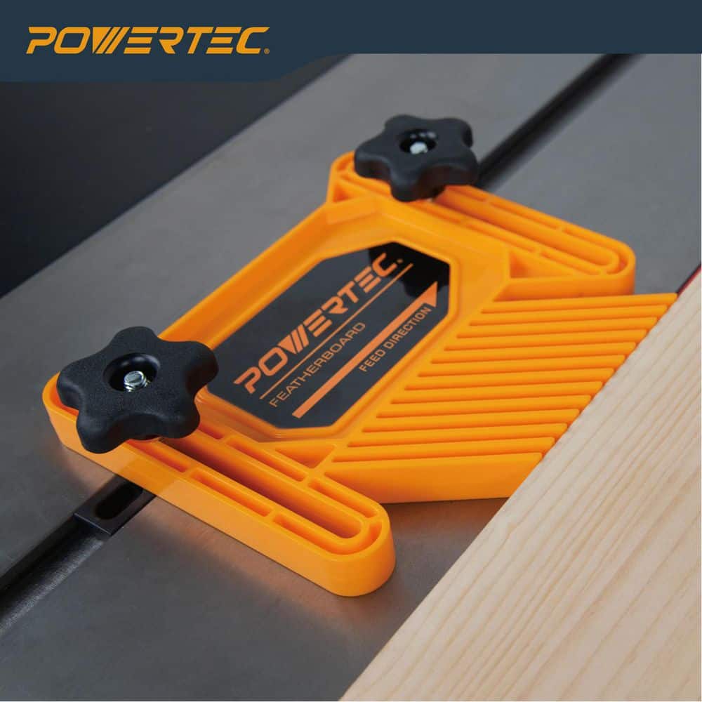 ‎POWERTEC Dual Universal Featherboards for Multi-Functional Woodworking with Flex and Miter Lock System (2-Pack) (3)