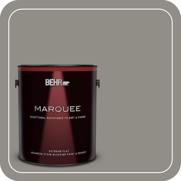 BEHR MARQUEE 1 gal. #PPU24-08 Parador Stone Flat Exterior Paint & Primer (2)