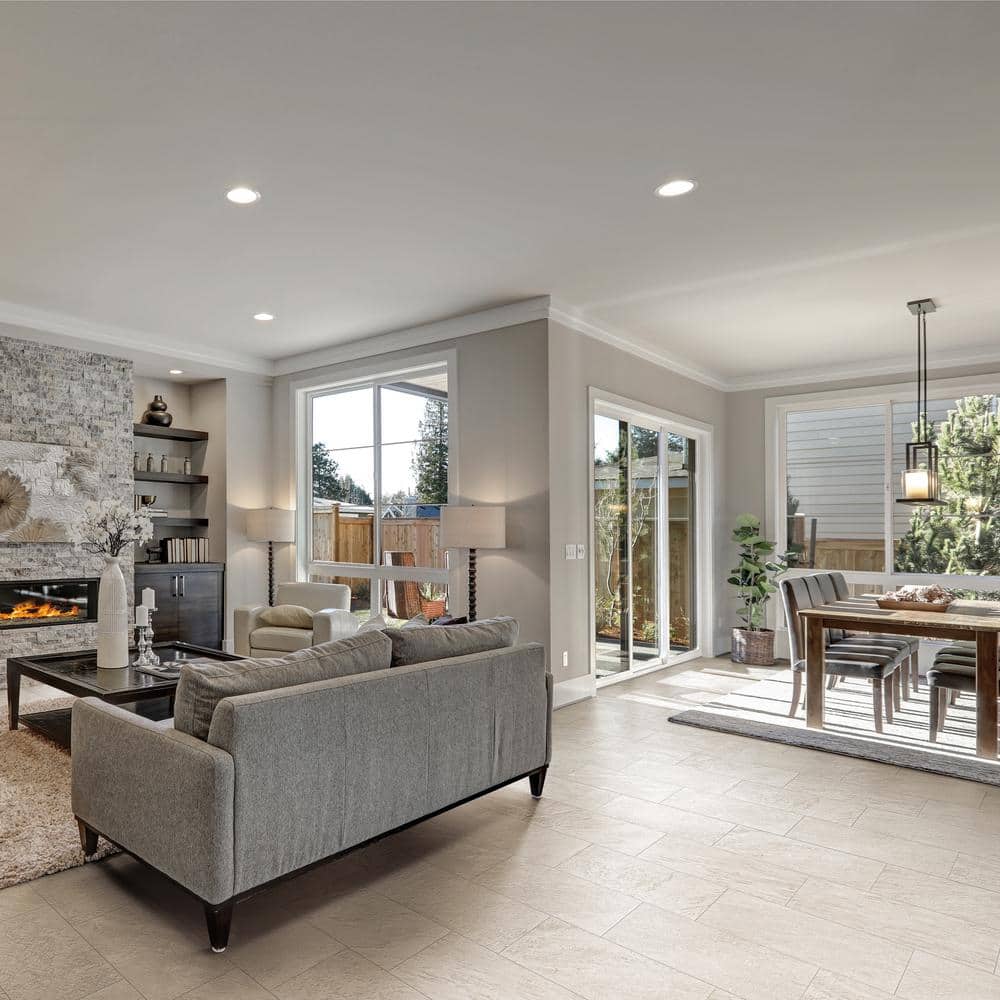 Corso Italia Alpe Ivory Matte 12 in. x 24 in. Quartzite Stone Look Porcelain Floor and Wall Tile (1.94 sq. ft./Each) (4)