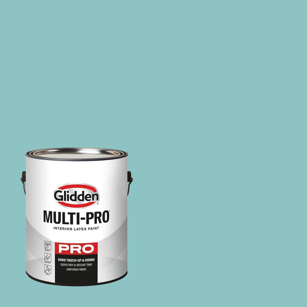 Glidden Multi-Pro 1 gal. PPG1147-4 Aqua Fiesta Ultra Flat Interior Paint