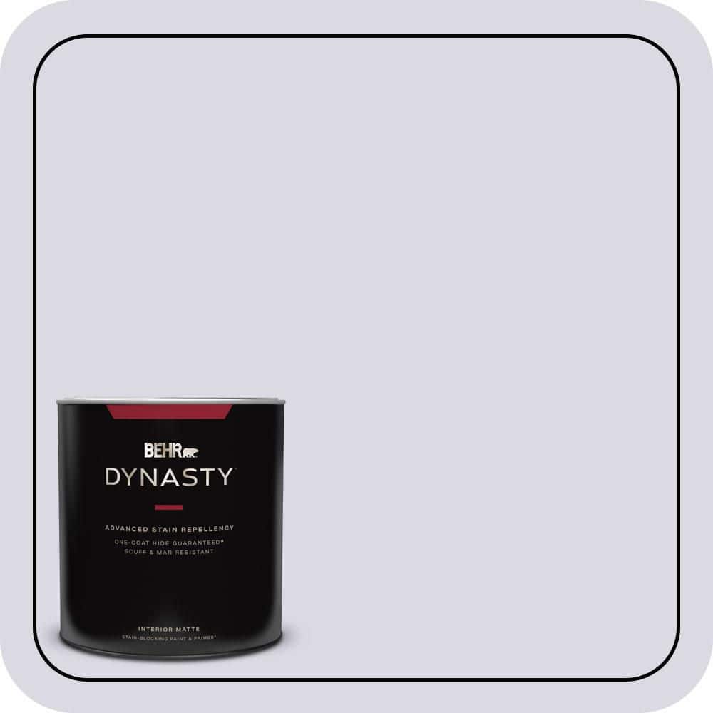 BEHR DYNASTY 1 qt. #S570-1 Misty Lavender Matte Interior Stain-Blocking Paint & Primer