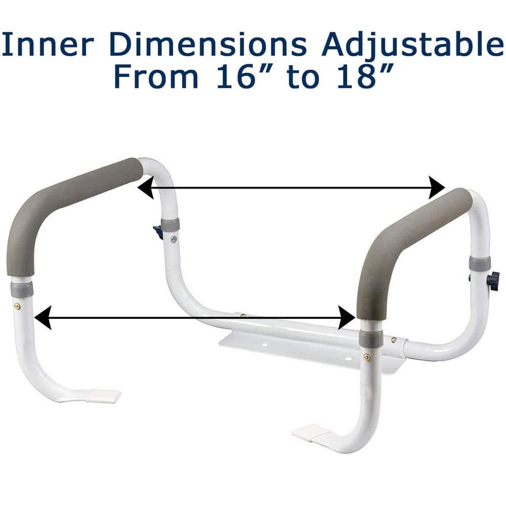 Glacier Bay Toilet Support Rail Adjustable Grab Bar (4)