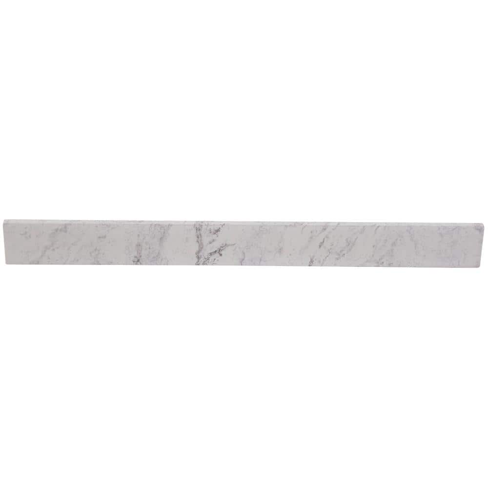 Home Decorators Collection 37 in. W Cultured Marble Vanity Backsplash in Lunar (1)