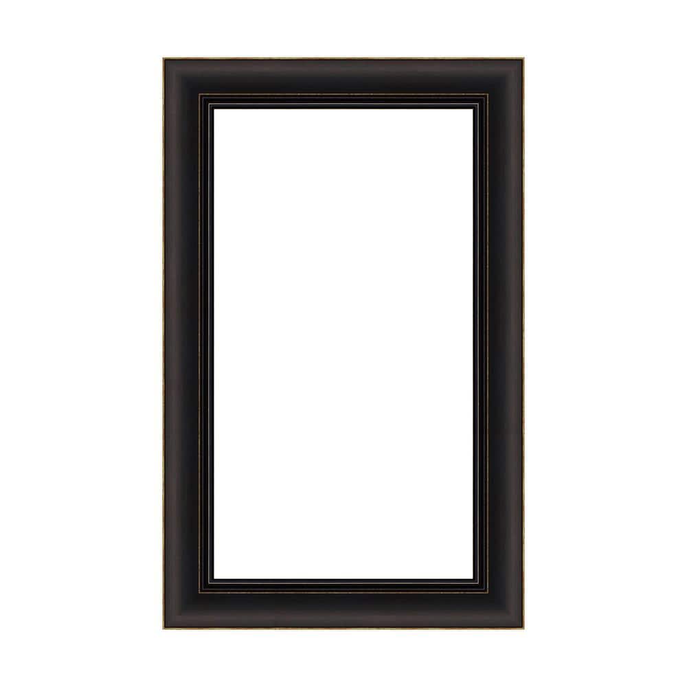 Amanti Art Mirror Makeover Trio Oil Rubbed Bronze 17.25 in. W x 27.25 in. H Bathroom Mirror Frame Border Kit-Fits a 16 x 26 mirror (1)
