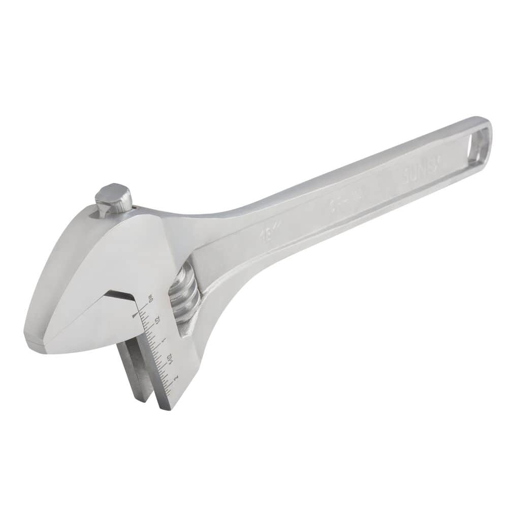 SUNEX TOOLS 18 in. Chrome Adjustable Wrench (1)