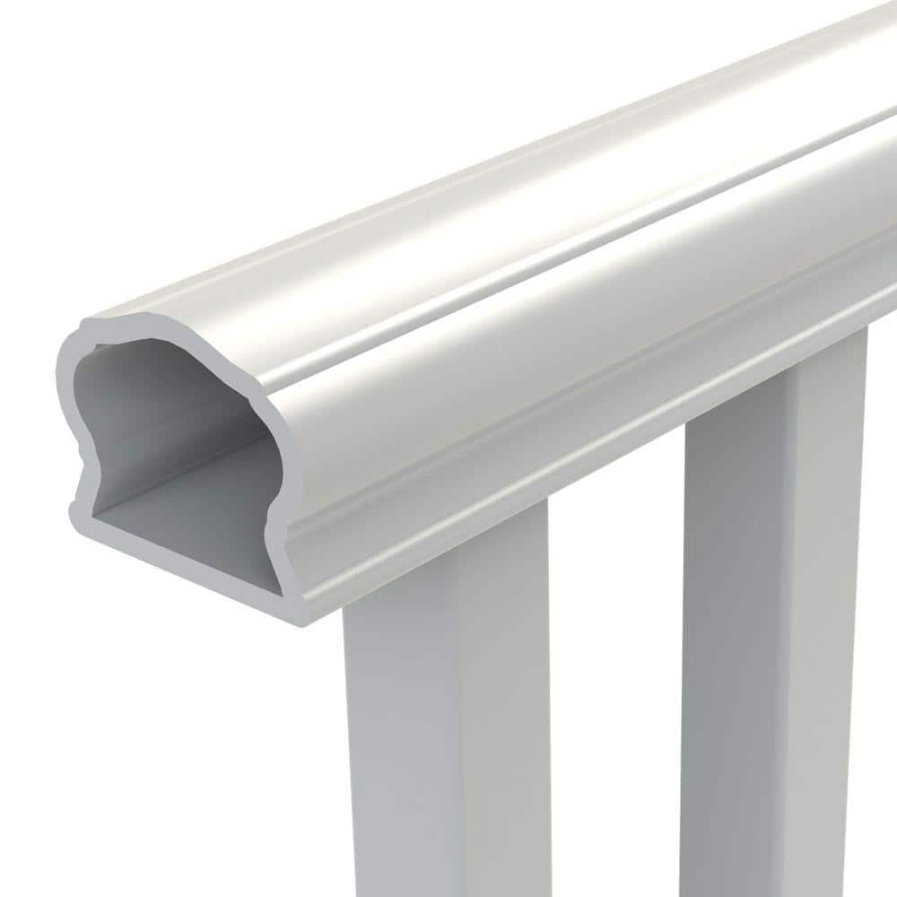 Veranda Traditional 6 ft. x 36 in. (Actual Size: 67-3/4 x 33 1/4" in.) White PolyComposite Vinyl Stair Rail Kit without Brackets (3)