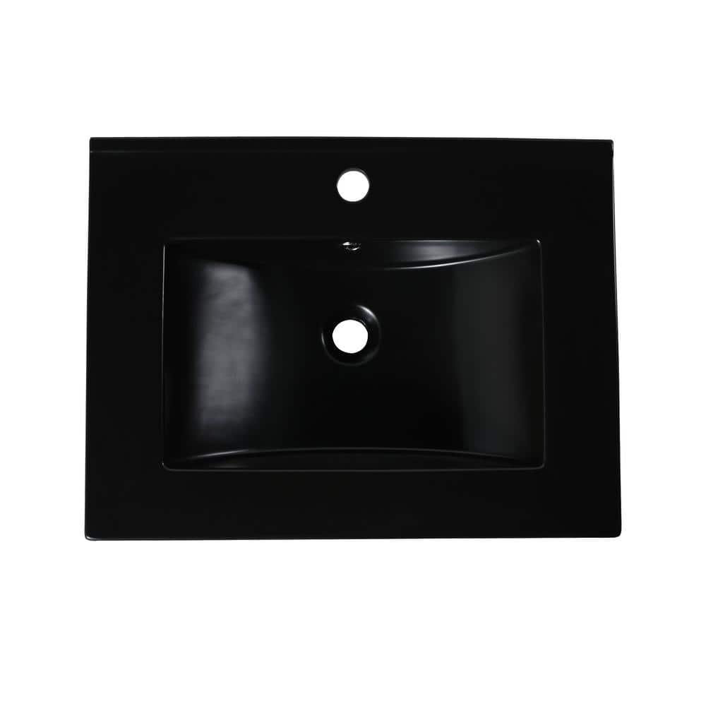 Flynama 24 in . Bathroom Sink in Black (1)