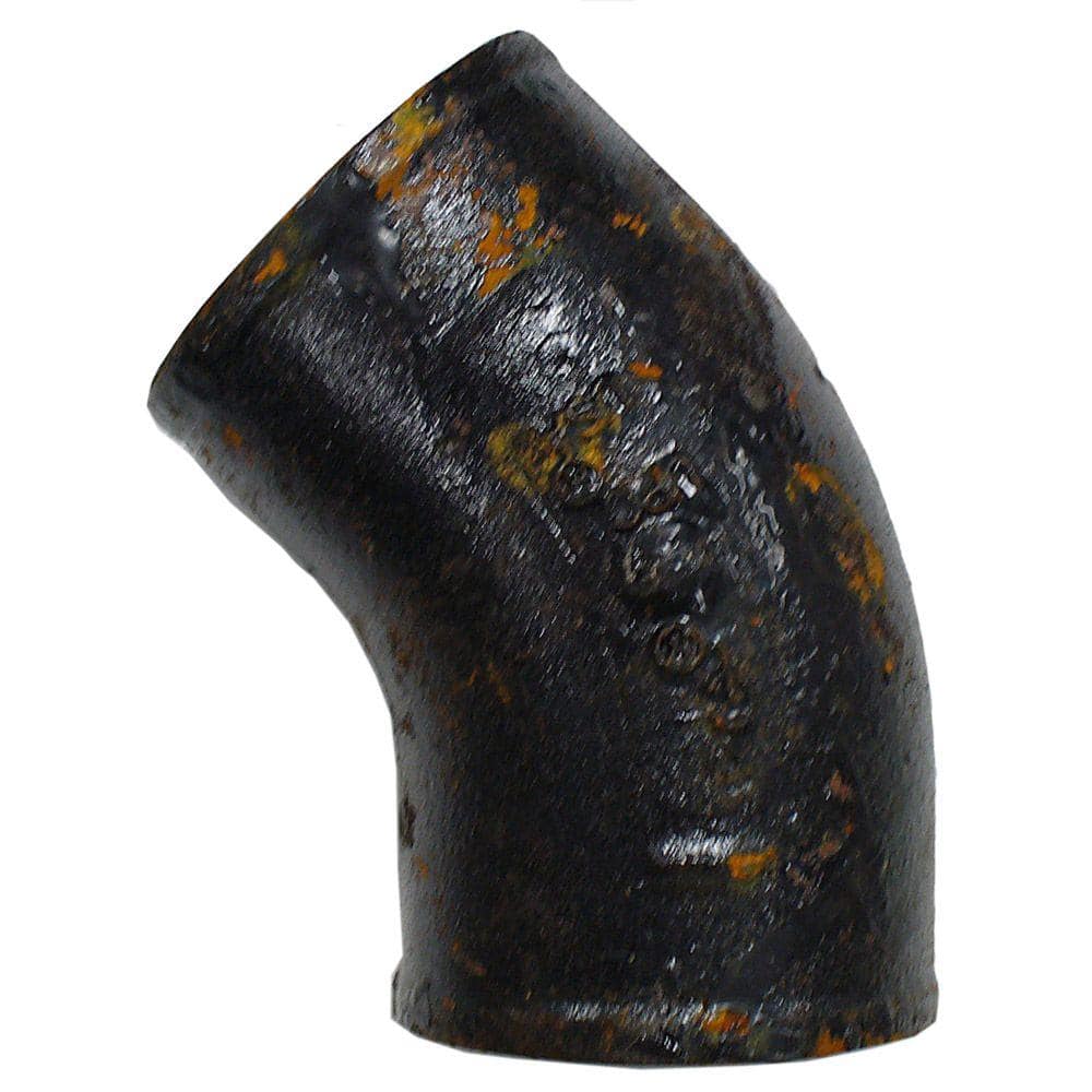 AB and I Foundry 3 in. Cast-Iron 45-Degree No-Hub Elbow (1)