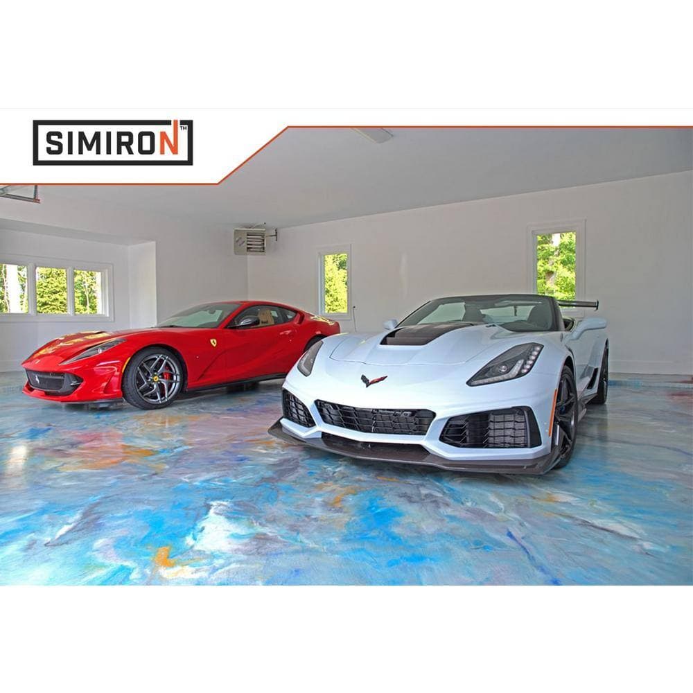 SIMIRON 32 oz. Chestnut Brown Metallic Paint and Epoxy Additive for 3 Gal. Mix (3)