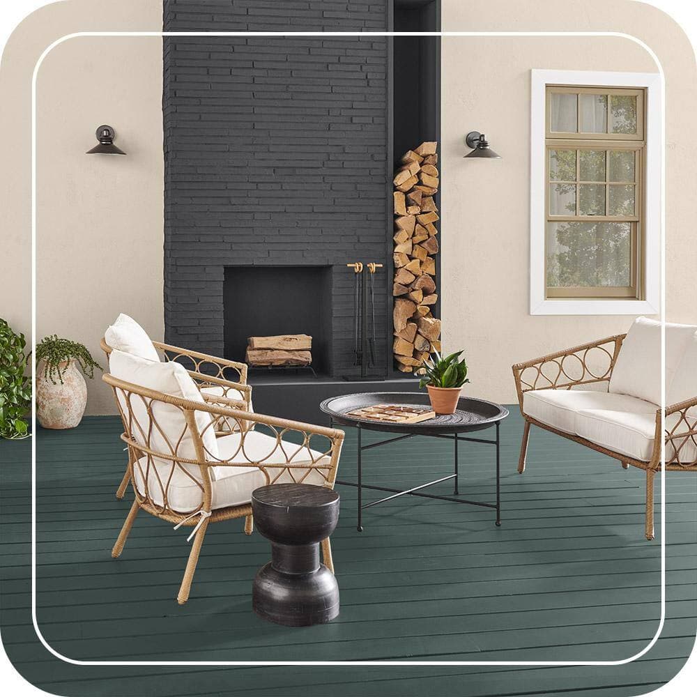 BEHR PREMIUM 1 qt. #N430-6A Hidden Gem Solid Color Waterproofing Exterior Wood Stain and Sealer (4)