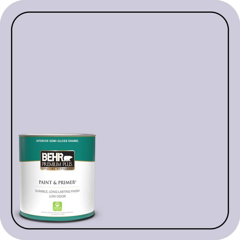 BEHR PREMIUM PLUS 1 qt. #S570-2 Magic Scent Semi-Gloss Enamel Low Odor Interior Paint & Primer (1)