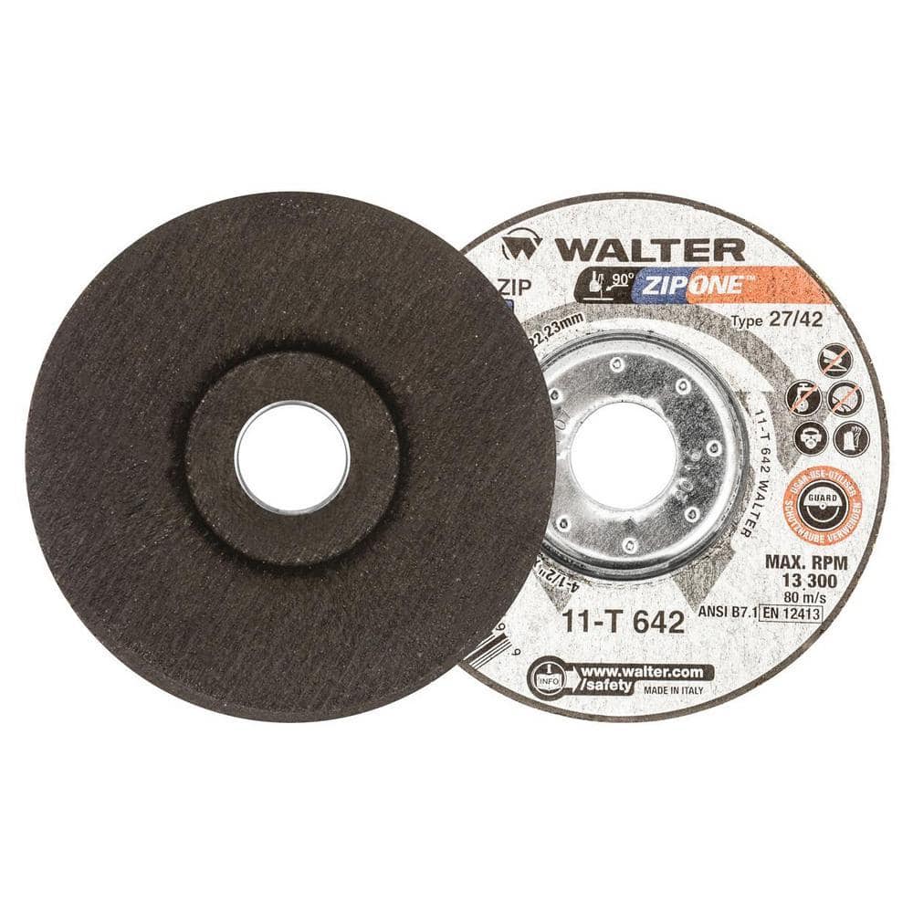 WALTER SURFACE TECHNOLOGIES Zip ONE 4.5 in. x 7/8 in. Arbor x 1/32 in. T27 High Performance Cut-Off Wheel (25-Pack)