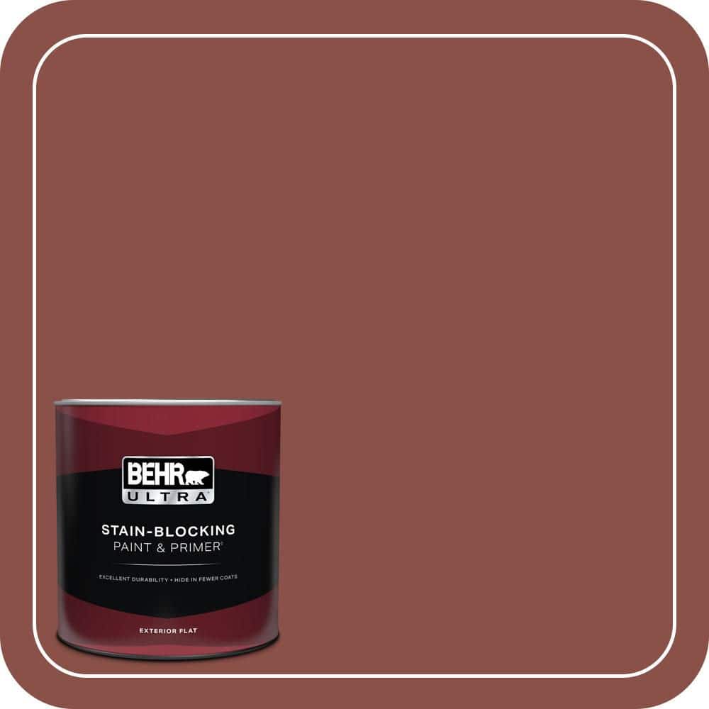 BEHR ULTRA 1 qt. #S150-6 Spiced Berry Flat Exterior Paint & Primer
