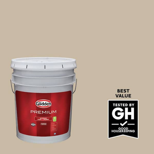 Glidden Premium 5 gal. #PPG1097-4 Dusty Trail Satin Interior Latex Paint (2)