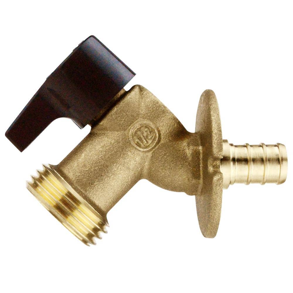 Apollo . Brass PEX-B Barb Garden Hose Thread Quarter-Turn Sillcock