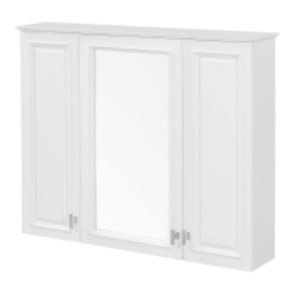 Flynama 35-Inch Over Toilet Wall Cabinet, Mirrored Door With 5 Adjustable Shelves, White Bathroom Storage Cabinet (1)