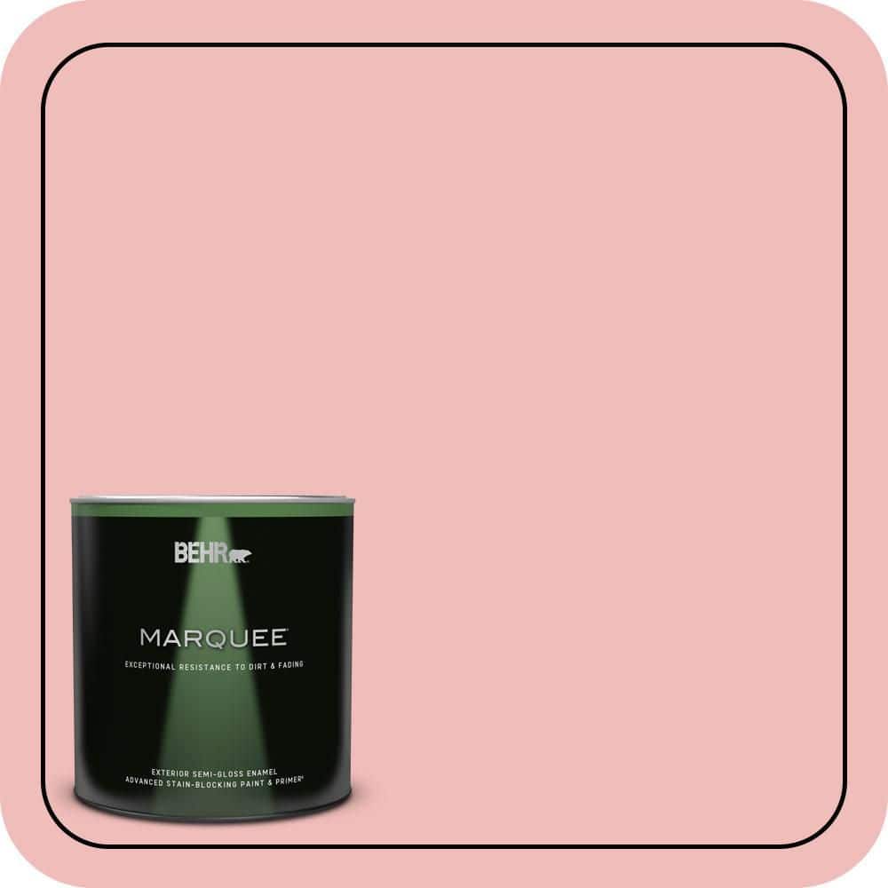 BEHR MARQUEE 1 qt. #CE-01 Alpenglow Semi-Gloss Enamel Exterior Paint & Primer