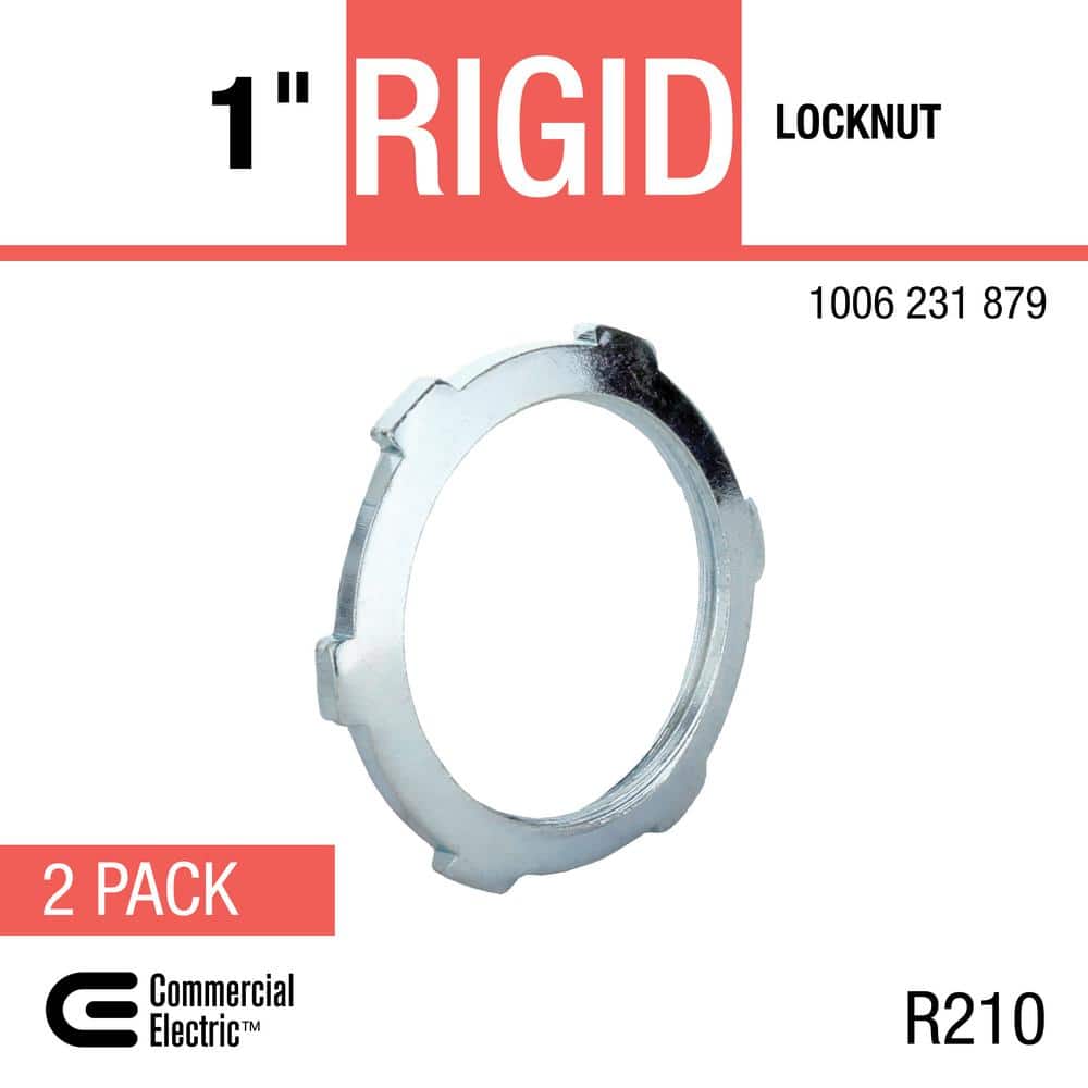 Commercial Electric 1 in. Rigid Metal Conduit (RMC) Locknut (2-Pack) (3)