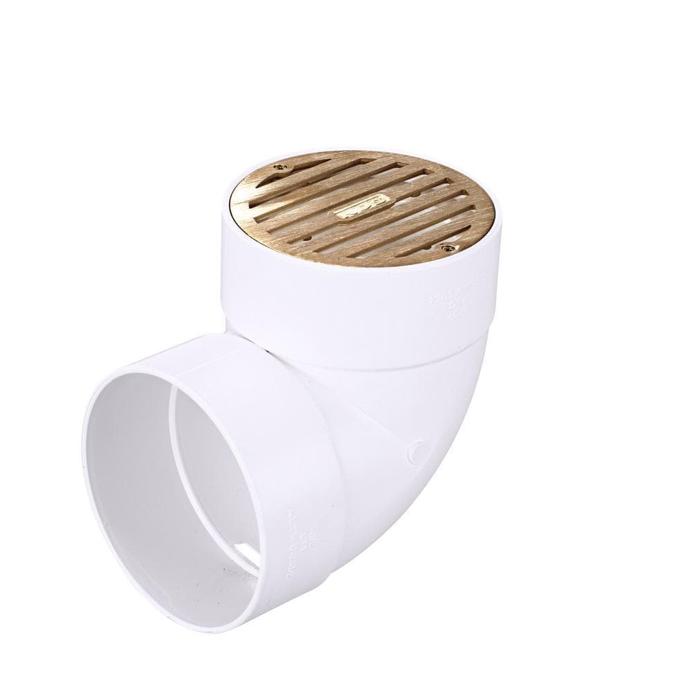 NDS 4 in. Brass Round Drainage Grate (3)