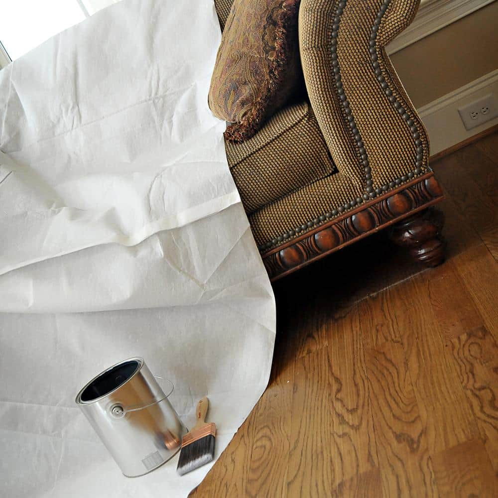 Trimaco 12 ft. x 9 ft. Whites Paper Drop Cloths (2 -Pack) (4)