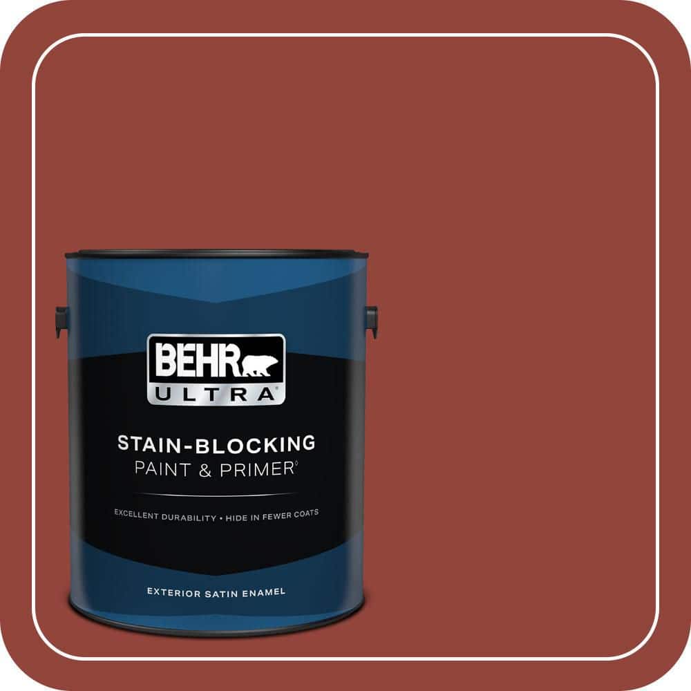BEHR ULTRA 1 gal. #PMD-21 Autumn Maple Satin Enamel Exterior Paint & Primer