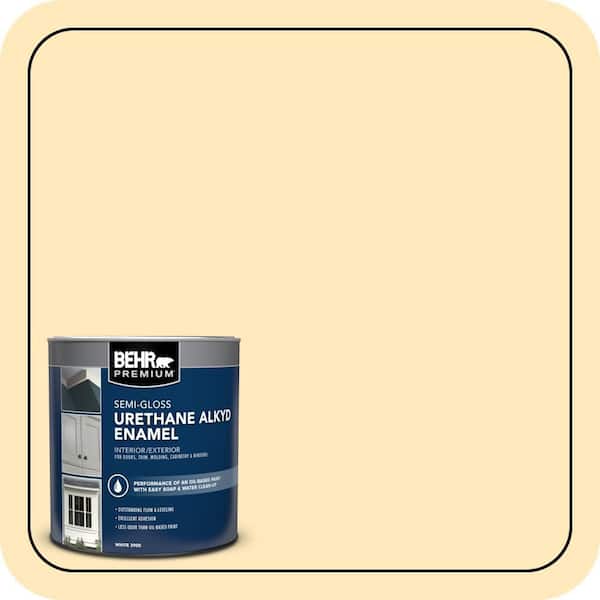 BEHR PREMIUM 1 qt. #P270-2 September Morning Semi-Gloss Enamel Urethane Alkyd Interior/Exterior Paint (2)