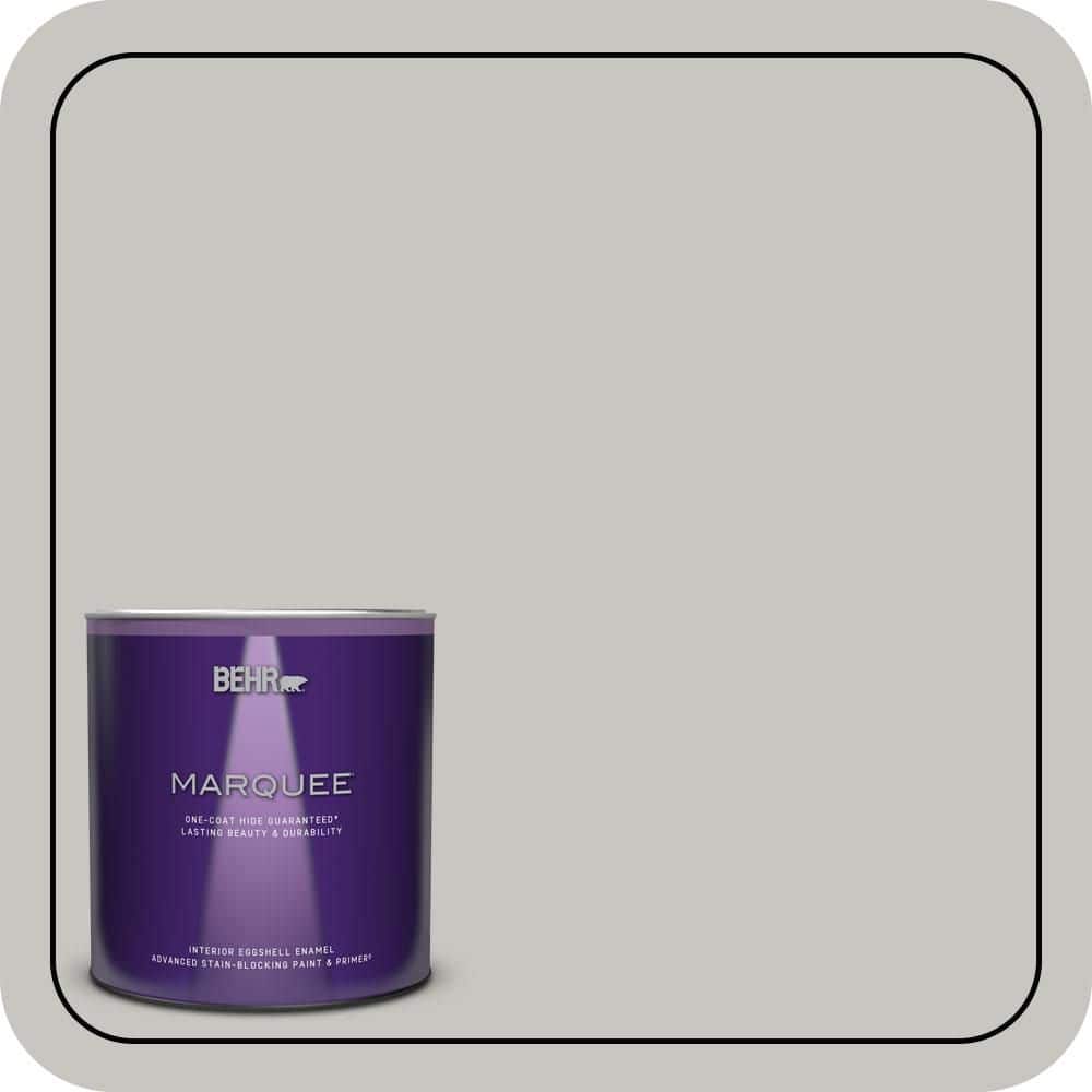 BEHR MARQUEE 1 qt. #PPU24-16 Titanium Eggshell Enamel Interior Paint & Primer