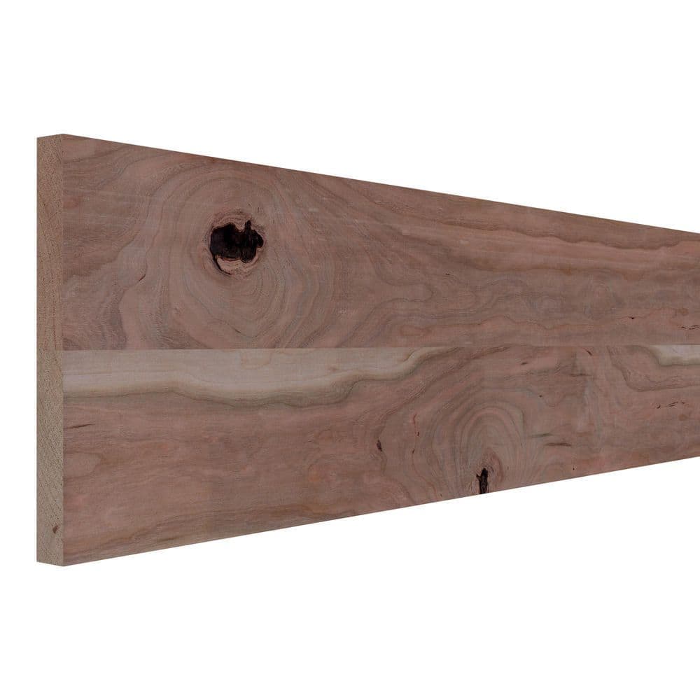 Ornamental Mouldings 3/4 in. D x 7.25 in. W x 4 ft. L Unfinished Rustic Cherry Wood Board