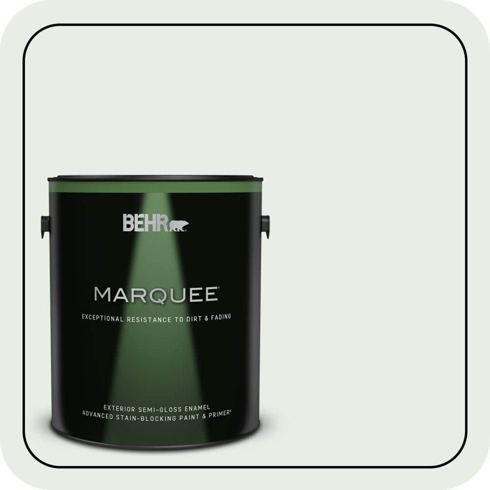 BEHR MARQUEE 1 gal. #700E-1 Dew Drop Semi-Gloss Enamel Exterior Paint & Primer