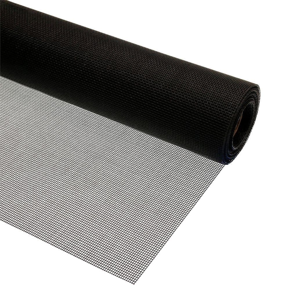 Prime-Line Screen Mesh Roll Heavy Duty 48 in. x 25 ft., Black (1 Roll) (1)